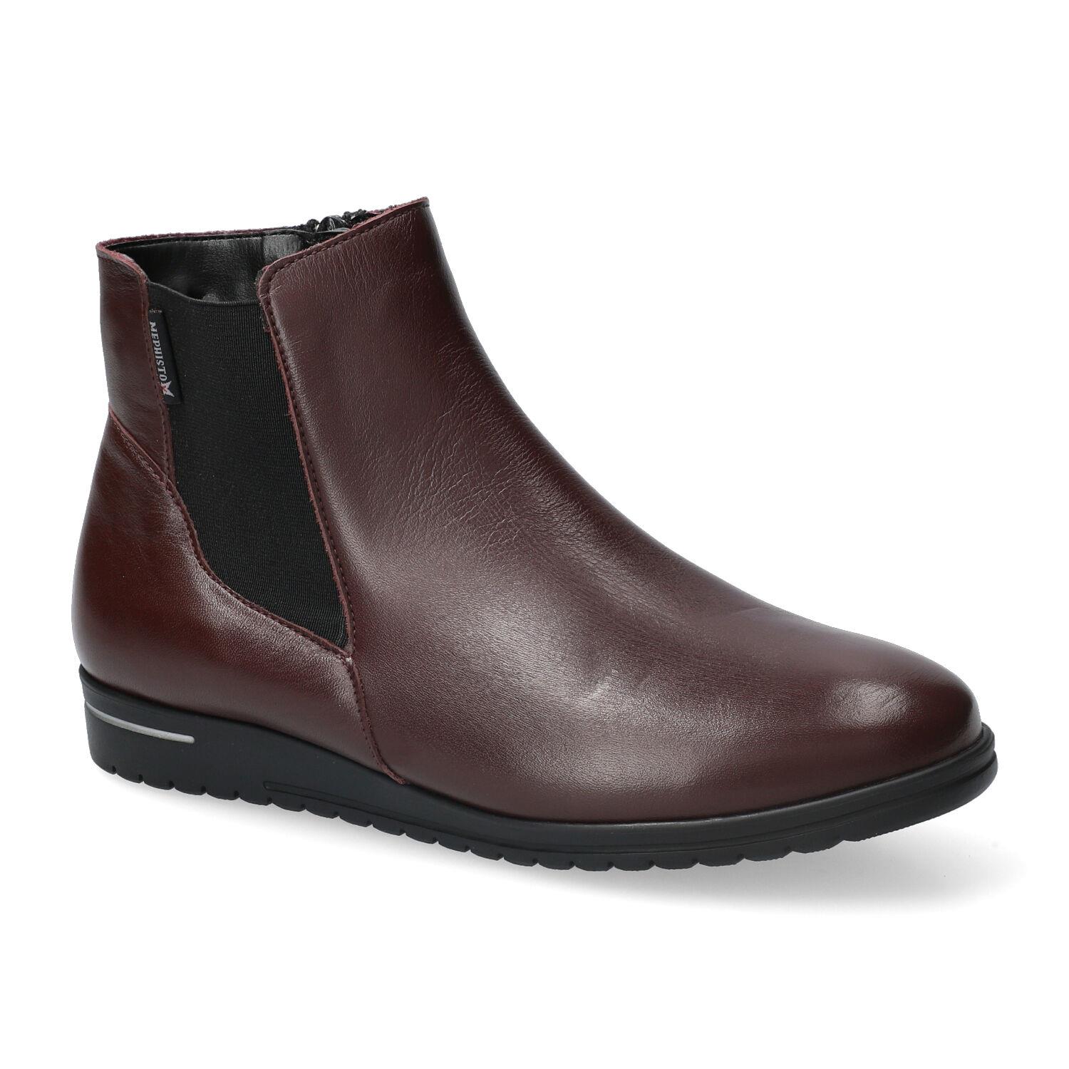 bottines femme modèle Janice bordeaux - Mephisto